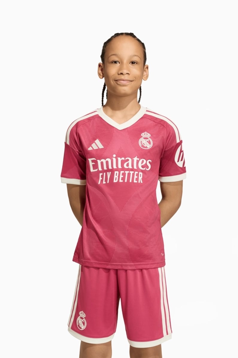 Tricou adidas Real Madrid 26/27 treilea Replica Junior - Roz