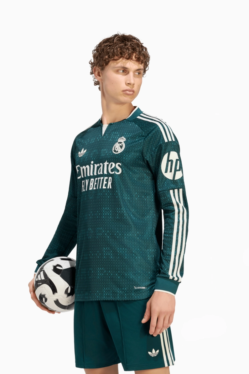 Tricou cu maneci lungi adidas Real Madrid 26/27 Away Authentic - Verde