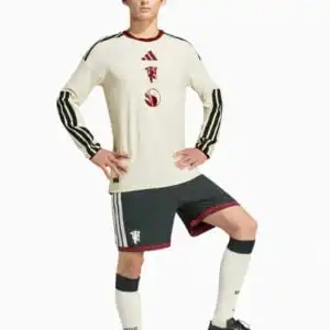 Tricou cu maneci lungi adidas Manchester United 26/27 Treilea Authentic - Alb (PSH-KC4771-P) Tricouri