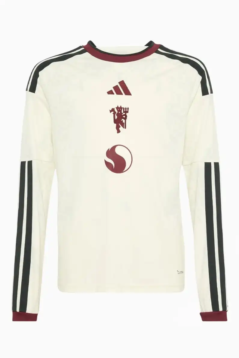 Tricou cu maneci lungi adidas Manchester United 26/27 Treilea Replica Junior - Alb
