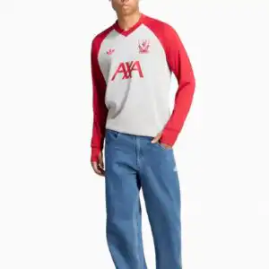 Bluză adidas Liverpool FC 26/27 Pre-Match Warm Top - Roșu, Gri (PSH-KE8905-P) Hanorace