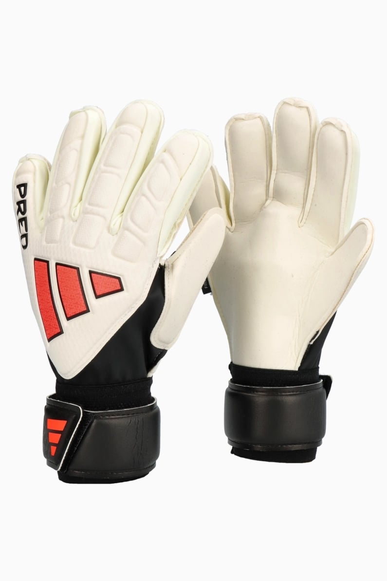 Mănuși adidas Predator Match Fingersave Junior - Alb