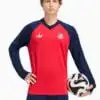 Bluză adidas Originals FC Bayern 26/27 Pre-Match - Roșu, Albastru Marin (PSH-KF0992-P) Hanorace