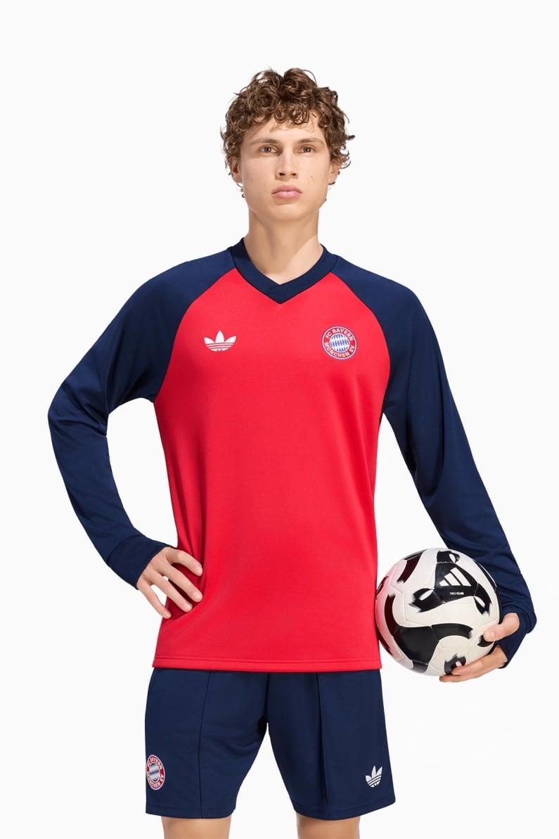 Bluză adidas Originals FC Bayern 26/27 Pre-Match - Roșu, Albastru Marin