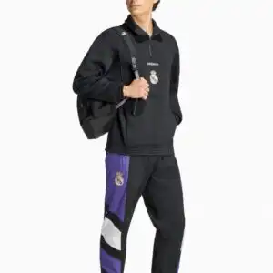 Bluză adidas Originals Real Madrid 26/27 EQT Half-Zip - Negru (PSH-KG2987-P) Hanorace