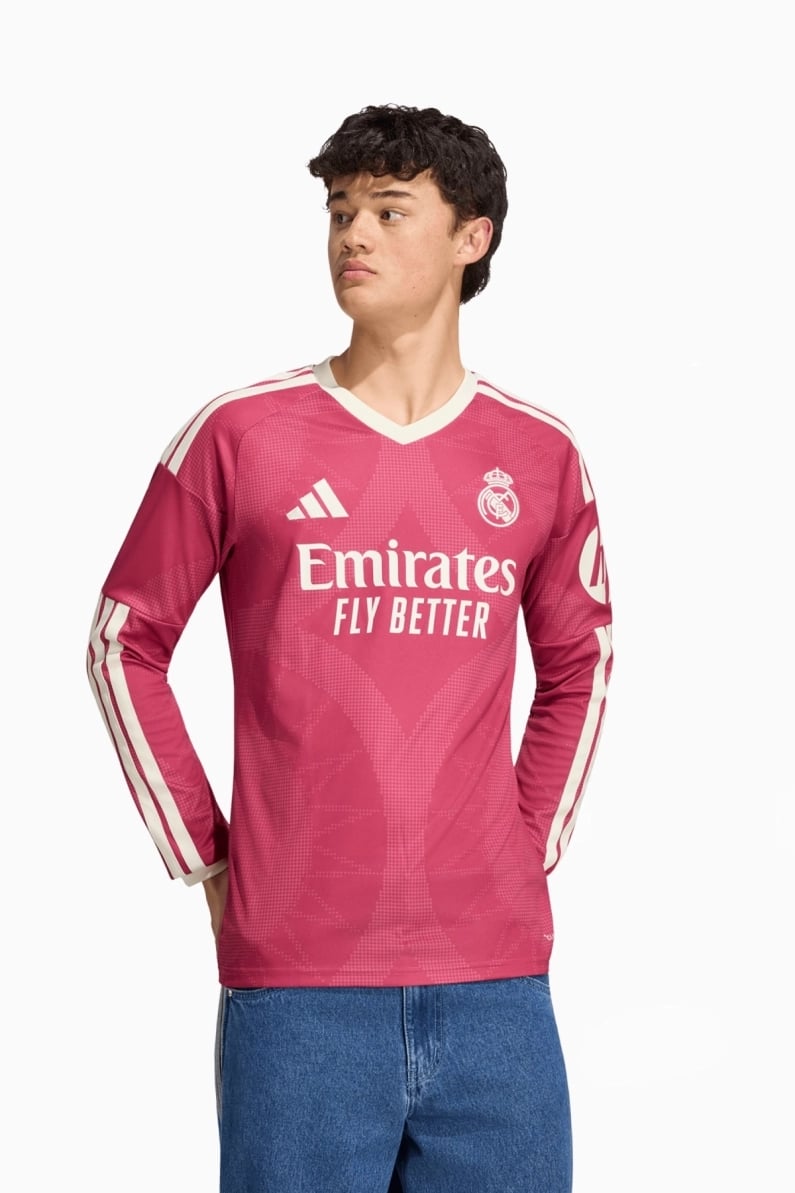 Tricou cu maneci lungi adidas Real Madrid 26/27 Treilea Replica - Roz