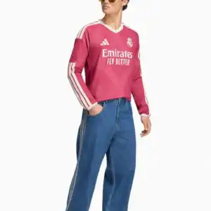 Tricou cu maneci lungi adidas Real Madrid 26/27 Treilea Replica - Roz (PSH-KH1275-P) Tricouri