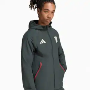 Jachetă adidas Manchester United 26/27 Tiro Travel - Verde (PSH-KH4808-P) Jachete