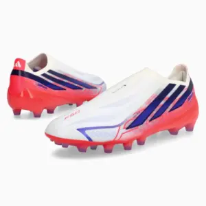 Ghete de fotbal adidas F50 Pro Hyperfast LL AG - Alb (PSH-KH6800-P) adidas Chaos vs Control, Adidas F50, Ghete Elite / Profesionale, Ghete fotbal sintetic