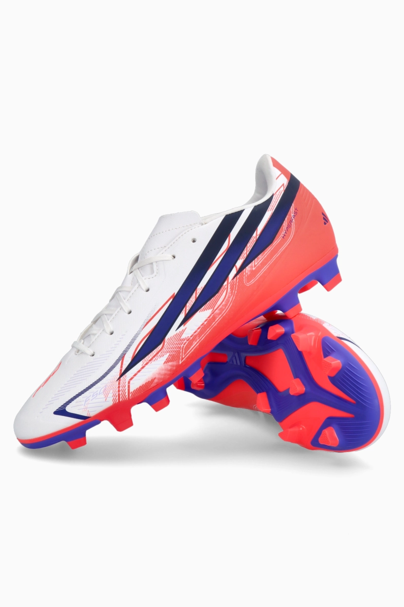 Ghete de fotbal adidas F50 Club Hyperfast FG/MG - Alb
