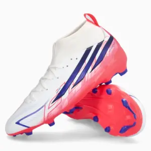 Ghete de fotbal adidas F50 League Hyperfast Mid FG Junior - Alb