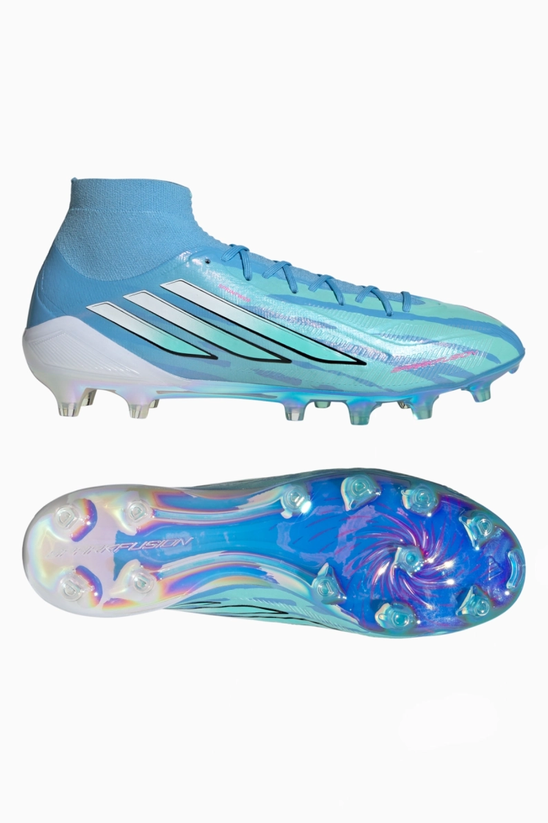 Ghete de fotbal adidas F50 Elite Sparkfusion Mid Trinity Rodman FG/AG pentru femei - Albastru