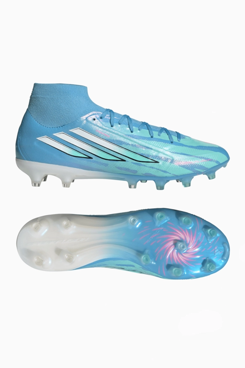 Ghete de fotbal adidas F50 Pro Sparkfusion Mid Trinity Rodman FG/AG pentru femei - Albastru