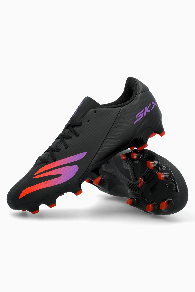 Ghete de fotbal Skechers SKX 02 Low Academy FG - Negru