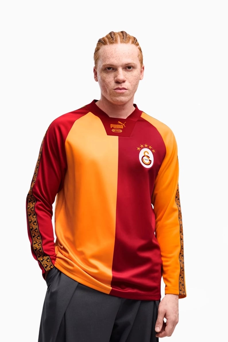 Tricou cu maneci lungi Puma Galatasaray SK 26/27 KING - Portocale / Claret
