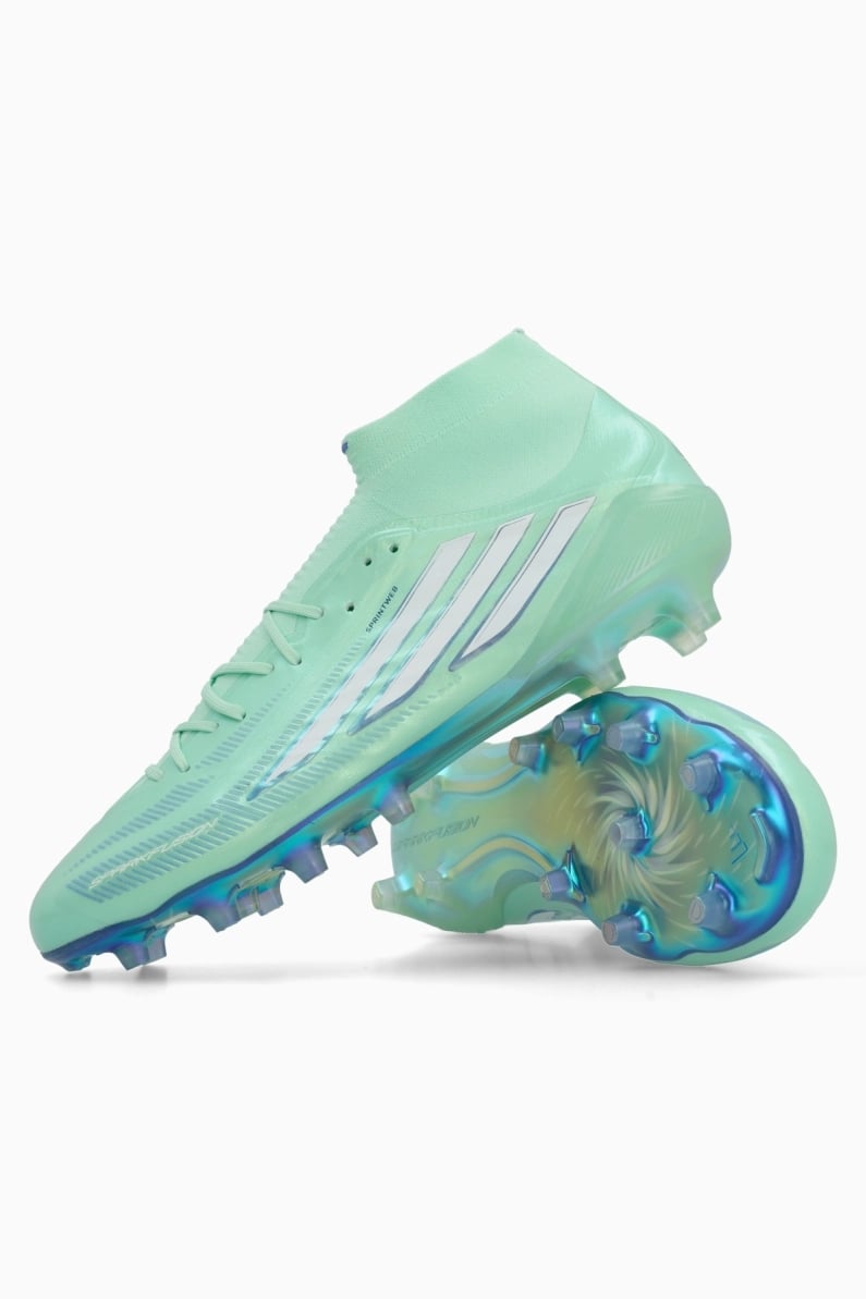 Ghete de fotbal adidas F50 Elite Sparkfusion Mid FG/AG pentru femei - Mentă