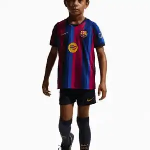 Set Nike FC Barcelona 26/27 Home Stadium Little Kids Junior - Albastru Marin, Claret (PSH-II1625-683-P) Tricouri