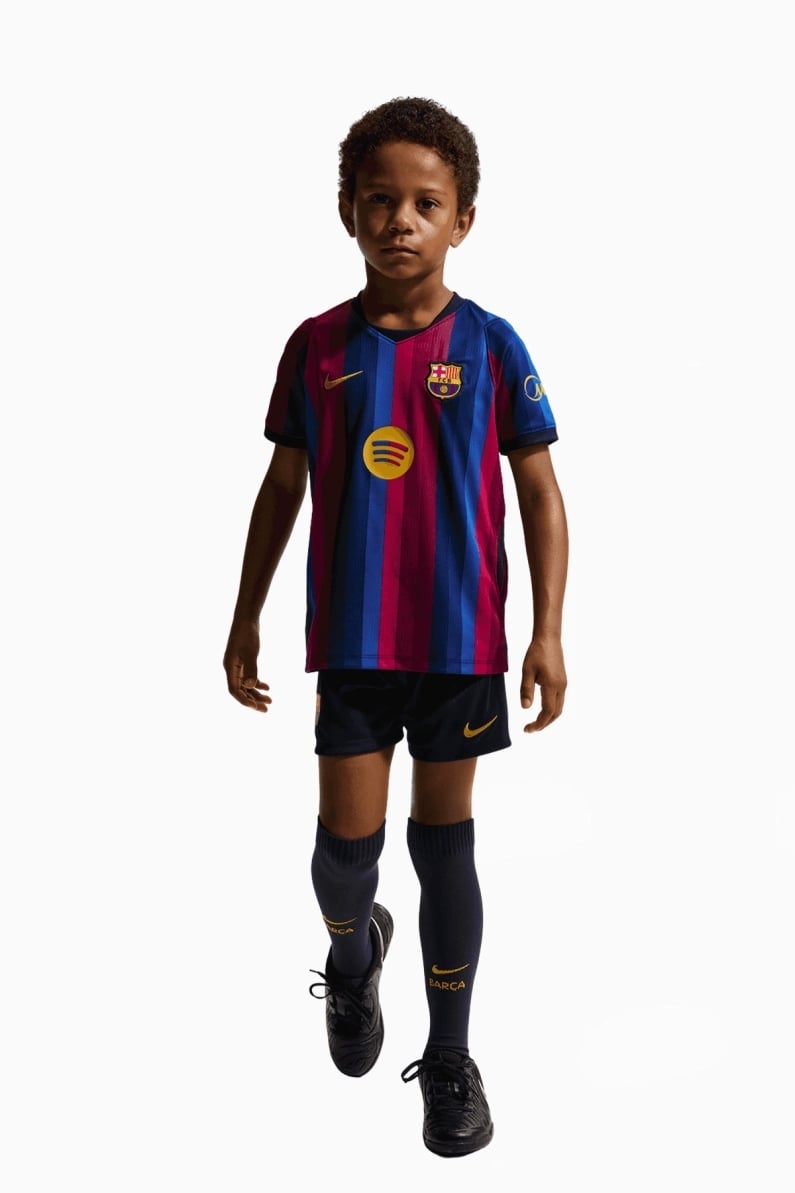 Set Nike FC Barcelona 26/27 Home Stadium Little Kids Junior - Albastru Marin, Claret