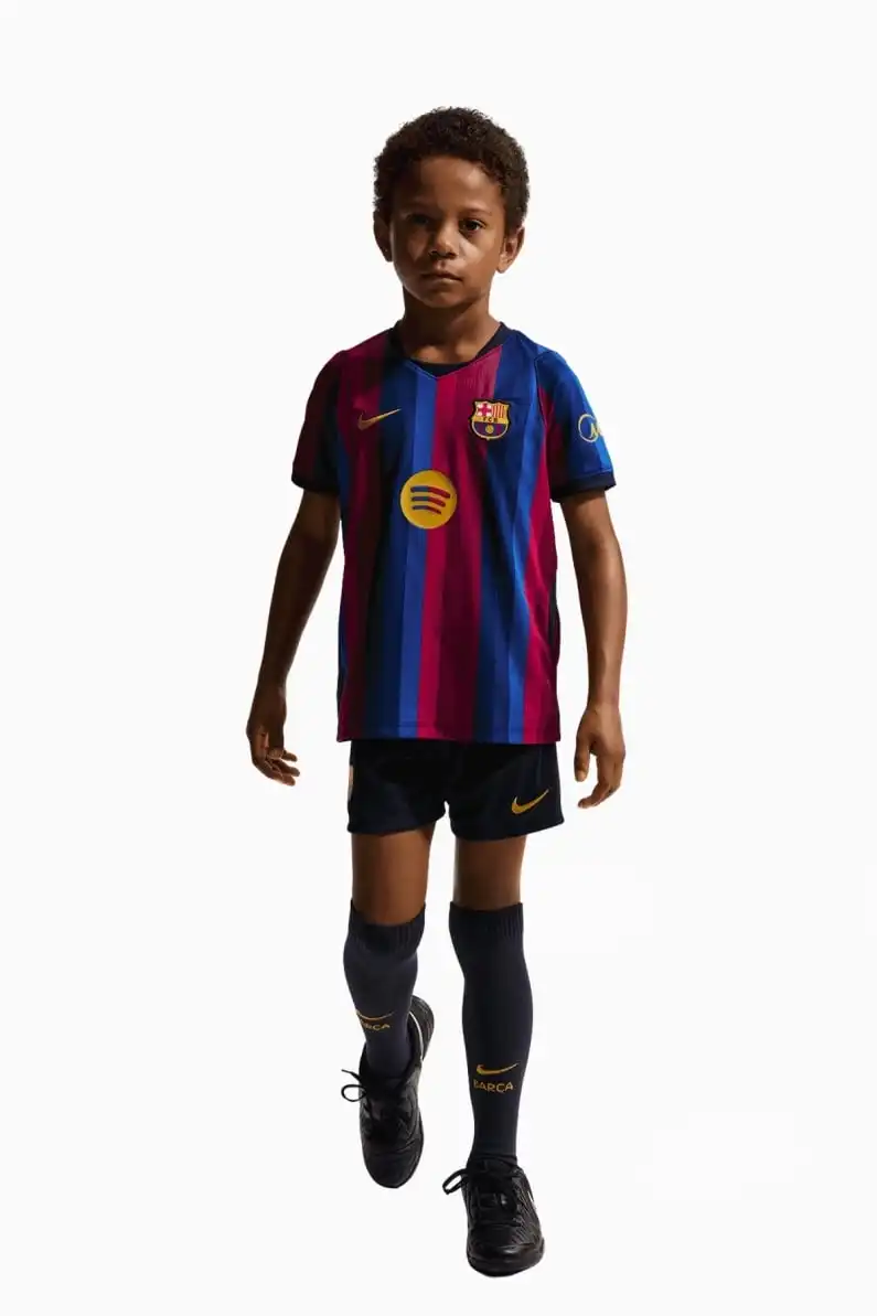 Set Nike FC Barcelona 26/27 Home Stadium Little Kids Junior - Albastru Marin, Claret (PSH-II1625-683-P) Tricouri