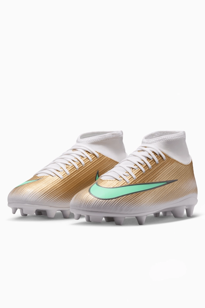 Ghete de fotbal Nike Zoom Mercurial Superfly 11 Club Kylian Mbappé FG/MG Junior - De Aur