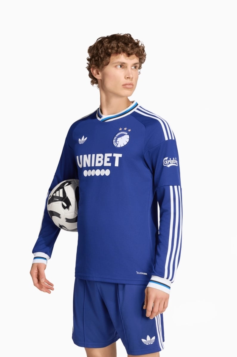 Tricou cu maneci lungi adidas Originals FC Copenhaga 26/27 Away Replica - Albastru