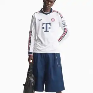 Tricou cu maneci lungi adidas Originals FC Bayern 26/27 Away Authentic - Alb (PSH-KE8583-P) Tricouri