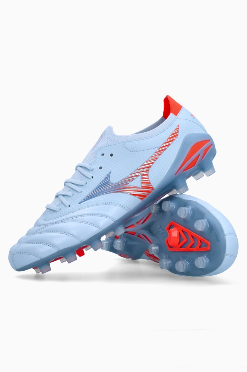 Ghete de fotbal Mizuno Morelia Neo V Beta Japan FG - Albastru