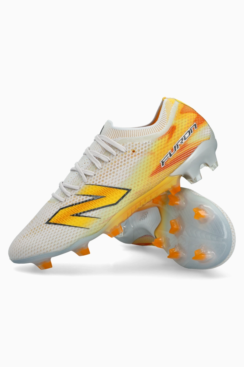 Ghete de fotbal New Balance Furon V9 Elite FG - Portocale / Gri