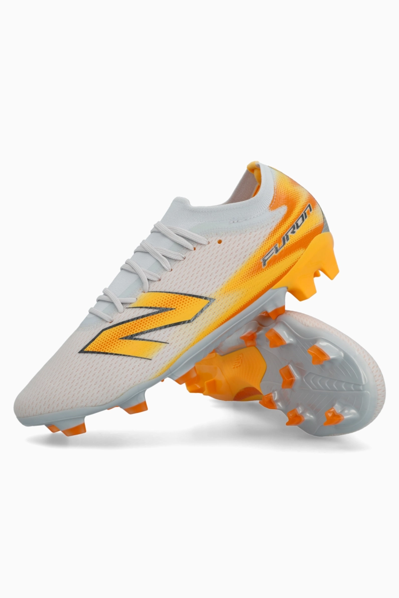 Ghete de fotbal New Balance Furon V9 Team FG - Portocale / Gri